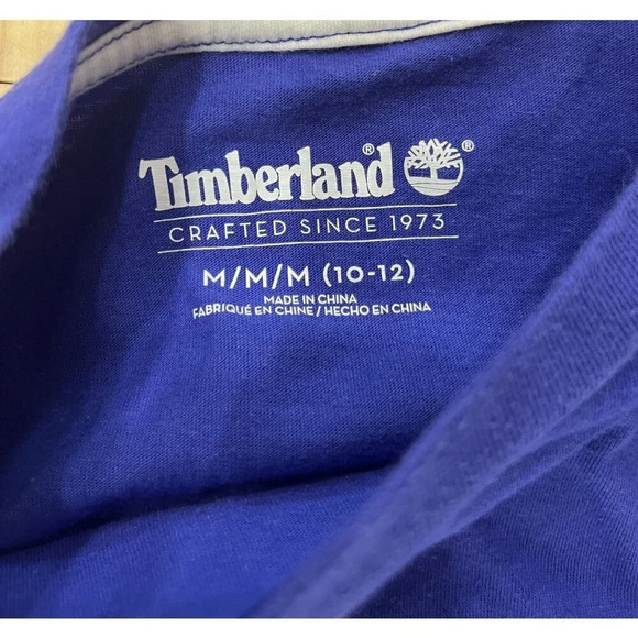 Timberland Kids Graphic Tee Blue Medium 10-12 - Picture 3 of 3